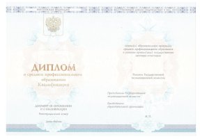 Диплом техникума 2014-2020 в Шахтах